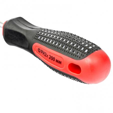 Отвертка Fusion, PH2 х 200 мм, CrV, трехкомпонентная рукоятка "Anti slip" Matrix 11442. Артикул 11442