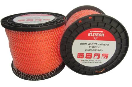 Корд для триммера 0809.006800 ELITECH 188758. Артикул 188758