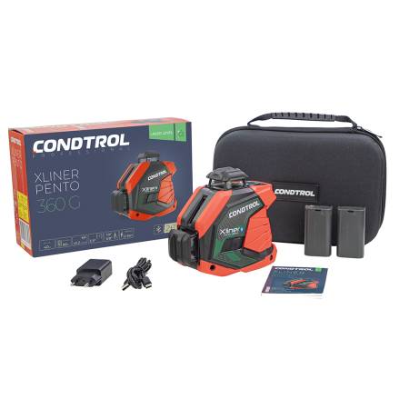 Лазерный нивелир CONDTROL XLiner Pento 360G 1-2-158. Артикул 1-2-158