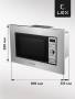 Микроволновая печь встраиваемая  LEX BIMO 20.05 IX CHGA100005. Артикул CHGA100005