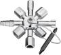 Ключ крестовой 8-лучевой для стандартных шкафов TwinKey, 92 мм KNIPEX KN-001101. Артикул KN-001101