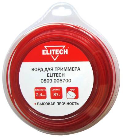 Корд для триммера 0809.005700 ELITECH 182219. Артикул 182219