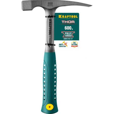 Цельнокованный молоток каменщика 600 г KRAFTOOL THOR 20191. Артикул 20191