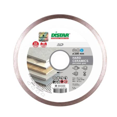 Круг алмазный отрезной 1A1R 200x1,6x10x25,4 Hard ceramics DiStar 11120048015. Артикул 11120048015