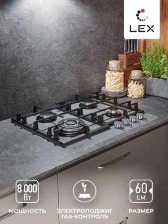 Варочная панель газовая LEX GVG 645 GR CHAO000435. Артикул CHAO000435