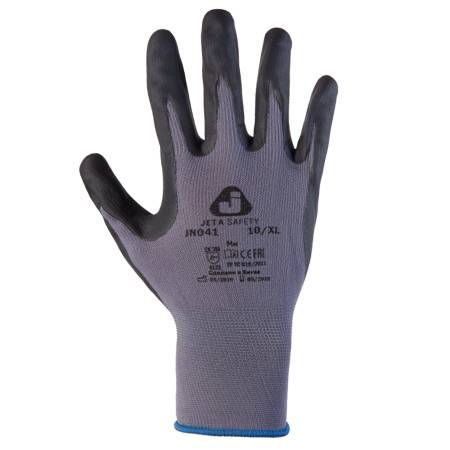 Защитные перчатки с пенонитриловым покрытием JETA SAFETY JN041-L. Артикул JN041-L