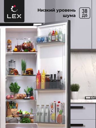 Холодильник двухкамерный отдельностоящий с инвертором LEX LSB520SlGID CHJI000005. Артикул CHJI000005