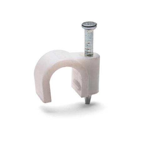 Скоба пластиковая Fortisflex СПК 10 (25шт) арт. 49462. Артикул 49462