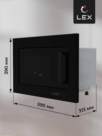 Микроволновая печь встраиваемая  LEX BIMO 20.07 BL CHVE000012. Артикул CHVE000012