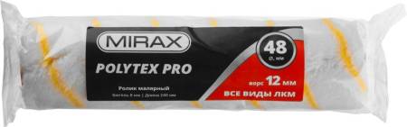 Ролик сменный POLYTEX Pro 240 мм d=48 мм ворс 12 мм ручка d=8 мм MIRAX 02816-24. Артикул 02816-24