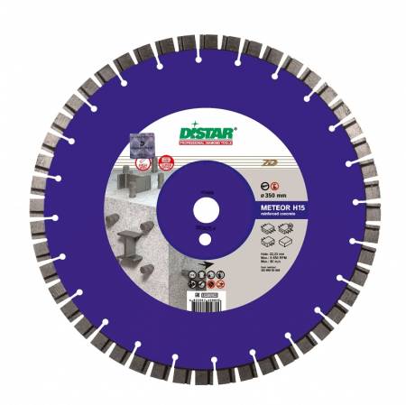Круг алмазный отрезной 1A1RSS/C3-W 600x4,5/3,5x15x25,4-84 F4 Meteor H15 DiStar 12385055035. Артикул 12385055035