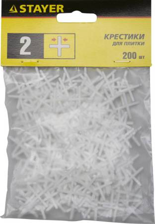 Крестики для плитки STAYER 200шт 3380-2. Артикул 3380-2