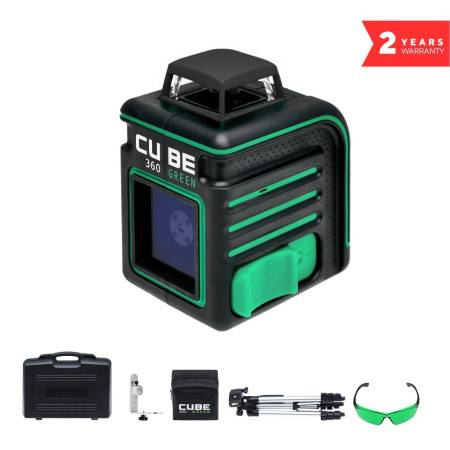 Лазерный уровень ADA CUBE 360 GREEN ULTIMATE EDITION А00470. Артикул А00470