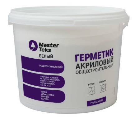 Герметик акриловый общестроительный MasterTeks PM 2,7 белый 9613003. Артикул 9613003