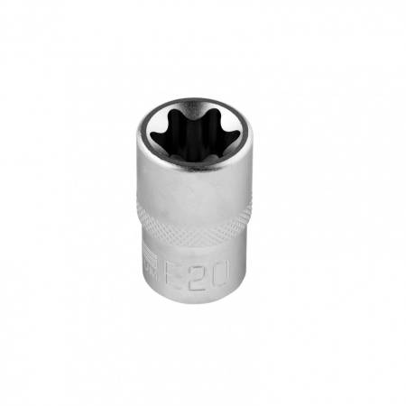 Головка торцевая 1/2, Е20, CrV Stels 13874. Артикул 13874