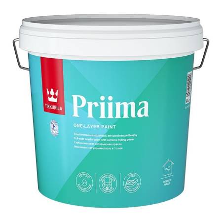 Краска интерьерная Tikkurila Priima A матовая (5 л). Артикул тов-204926