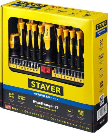 Набор отверток с насадками STAYER Hercules-PRO-37 37 шт 25312-H37. Артикул 25312-H37