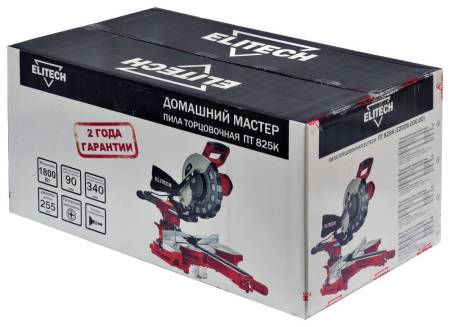 Пила торцовочная ПТ 825К ELITECH ДМ 204037. Артикул 204037