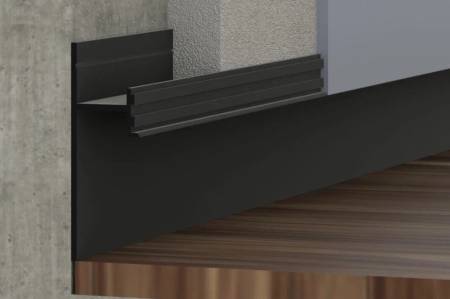 Теневой плинтус скрытого монтажа Pro Design 7209 2700 мм, черный RAL 9005 7209ral9005. Артикул 7209ral9005