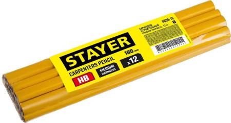 Строительный карандаш плотника STAYER HB 180мм 0630-18_z01. Артикул 0630-18_z01