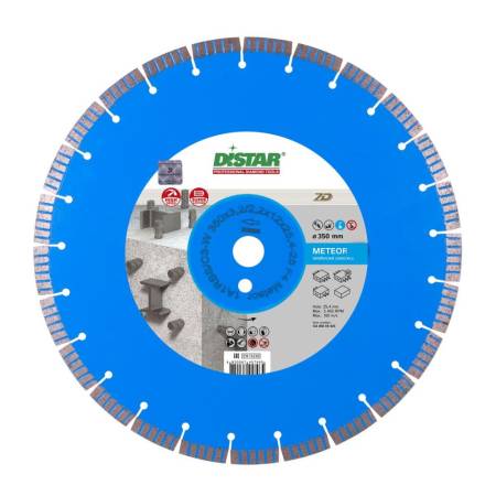 Круг алмазный отрезной 1A1RSS/C3-W 350x3,2/2,2x12x25,4-25 F4 Meteor DiStar 12385055024. Артикул 12385055024