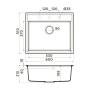 Кухонная мойка Omoikiri Daisen 60-PA Artgranit/пастила 4993618. Артикул 4993618