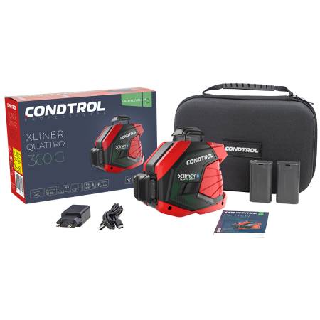 Лазерный нивелир CONDTROL Xliner Quattro 360G 7-2-105. Артикул 7-2-105