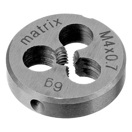 Плашка М4 х 0,7 мм, Р6М5 Matrix 77071. Артикул 77071