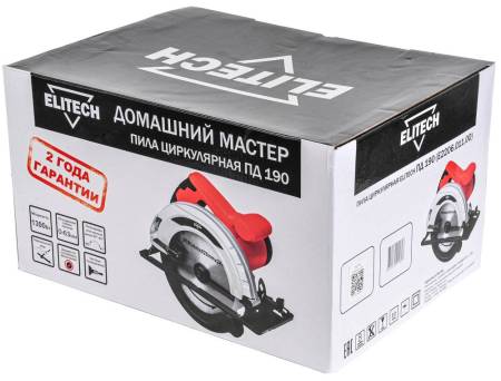 Пила дисковая ELITECH ДМ ПД 190 (E2206.011.00) 202422. Артикул 202422