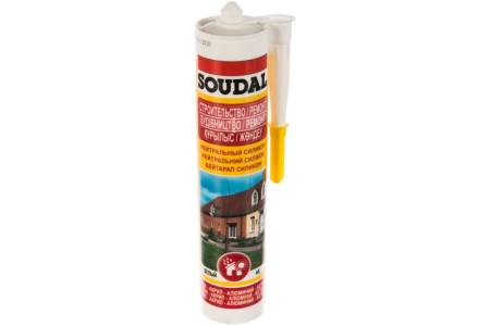 Герметик силиконовый нейтральный Soudal белый 280 мл 118312. Артикул 118312