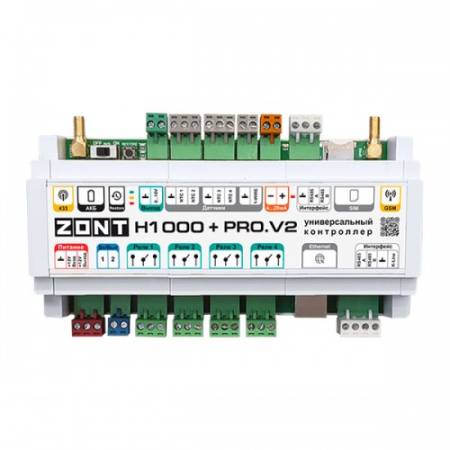 Универсальный контроллер ZONT H1000+ PRO.V2 ML00006584 97938. Артикул 97938