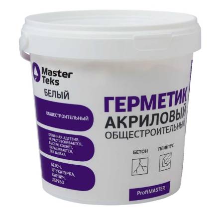 Герметик акриловый общестроительный MasterTeks PM 0,9 белый 9613002. Артикул 9613002