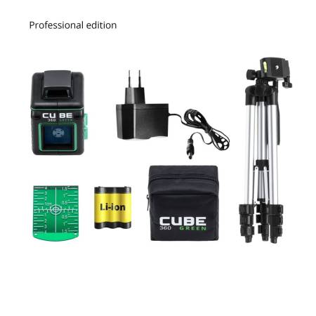 Лазерный уровень ADA CUBE 360 GREEN PROFESSIONAL EDITION А00535. Артикул А00535
