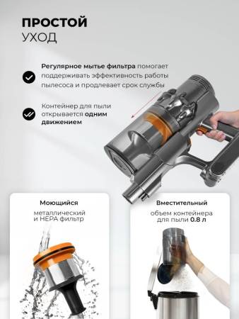 Пылесос беспроводной вертикальный LEX LXVCS 7073 LXVCS7073. Артикул LXVCS7073