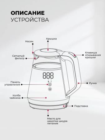 Чайник электрический LEX LXK 30019-2 LXK30019-2. Артикул LXK30019-2