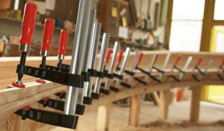 Струбцина чугунная 400/120, 6 кН, деревянная ручка BESSEY BE-TG40S12. Артикул BE-TG40S12