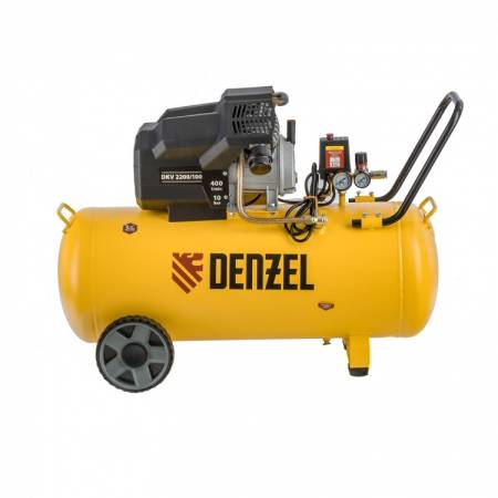 Компрессор воздушный DKV2200/100, Х-PRO 2.2 кВт, 400 л/мин, 100л Denzel 58079. Артикул 58079