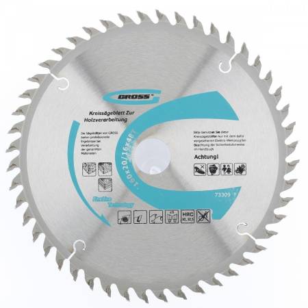 Пильный диск по дереву 160 x 20/16 x 48Т Gross 73309. Артикул 73309