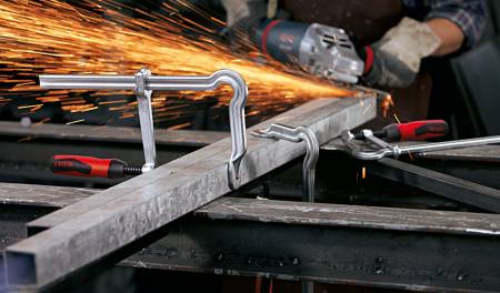 Струбцина цельнометаллическая 400/120, 5 кН, 2К ручка BESSEY BE-GM40Z-2K. Артикул BE-GM40Z-2K