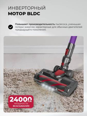 Пылесос беспроводной вертикальный LEX LXVCS 7072 LXVCS7072. Артикул LXVCS7072