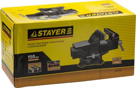 Слесарные тиски STAYER 150 мм 3254-150. Артикул 3254-150