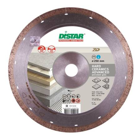 Круг алмазный отрезной 1A1R 250x1,5x10x25,4 Hard ceramics Advanсed DiStar 11120349019. Артикул 11120349019