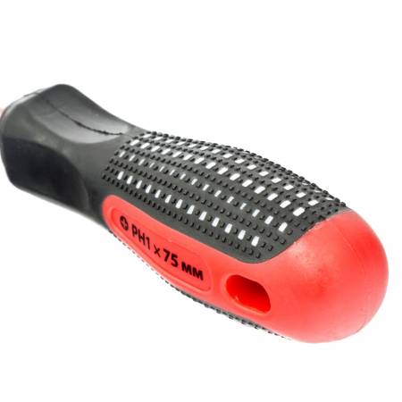 Отвертка Fusion, PH1 х 75 мм, CrV, трехкомпонентная рукоятка "Anti slip" Matrix 11440. Артикул 11440