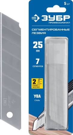 ЗУБР 25 мм лезвия сегментированные 5 шт 09710-25-5. Артикул 09710-25-5