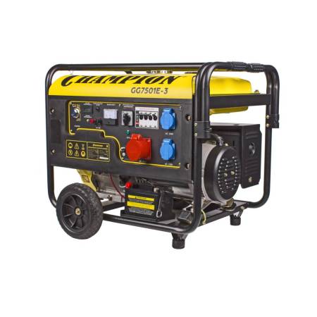 Бензиновый генератор CHAMPION GG7501E-3. Артикул GG7501E-3