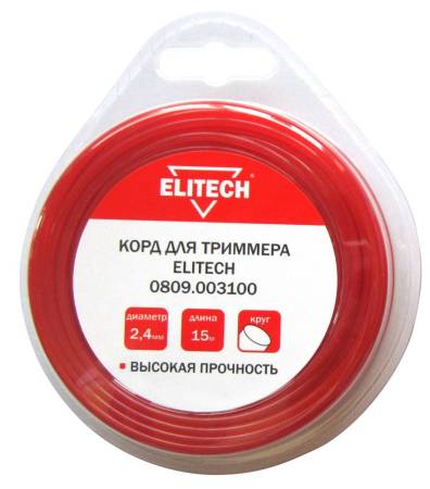 Корд для триммера 0809.003100 ELITECH 176821. Артикул 176821
