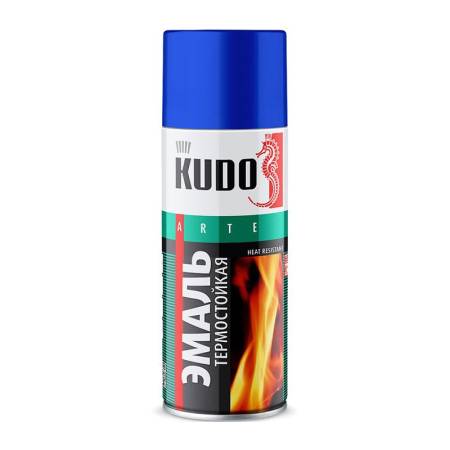 Эмаль термостойкая Kudo KU-5002 чёрная (0,52 л). Артикул тов-070556