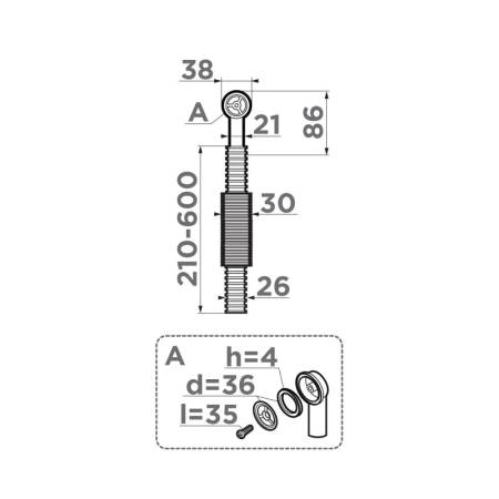 Сменный круглый перелив Omoikiri OV-1-R-IN 4998052. Артикул 4998052