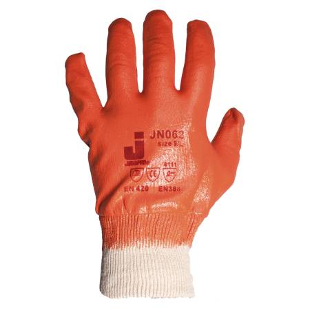 Промышленные перчатки с полным нитриловым покрытием JETA SAFETY JN062-L. Артикул JN062-L
