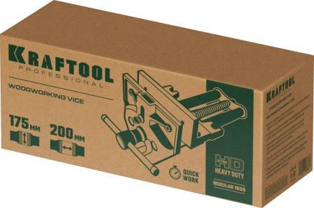 Столярные быстрозажимные тиски KRAFTOOL 175 мм 32719-175. Артикул 32719-175